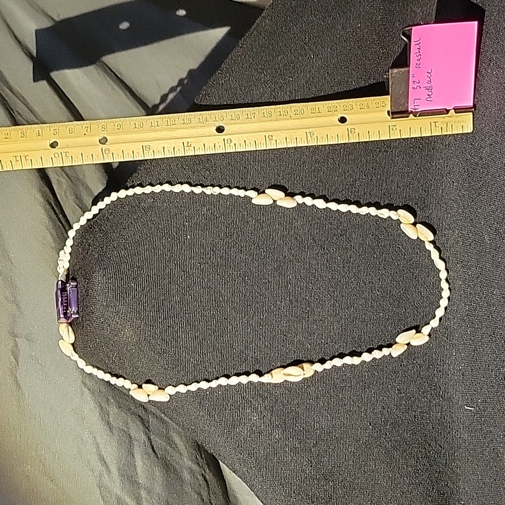 32" seashell necklace